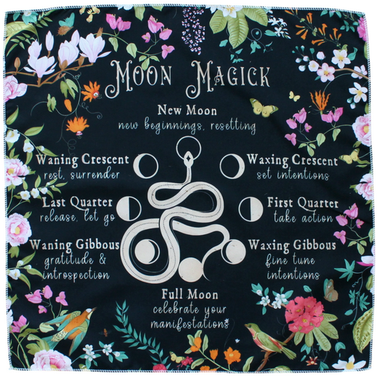 Obrus do rytuałów i tarota Magia Księżyca