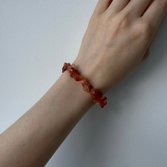 Bransoletka z czerwonego agatu naturalna