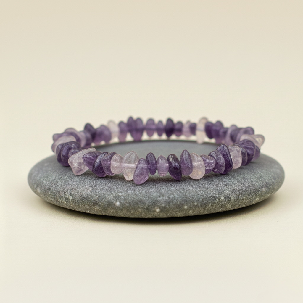 Bransoletka Naturalny Ametyst
