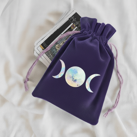 Woreczek na Tarot, Runy lub Ołtarzyk Fioletowy Księżycy