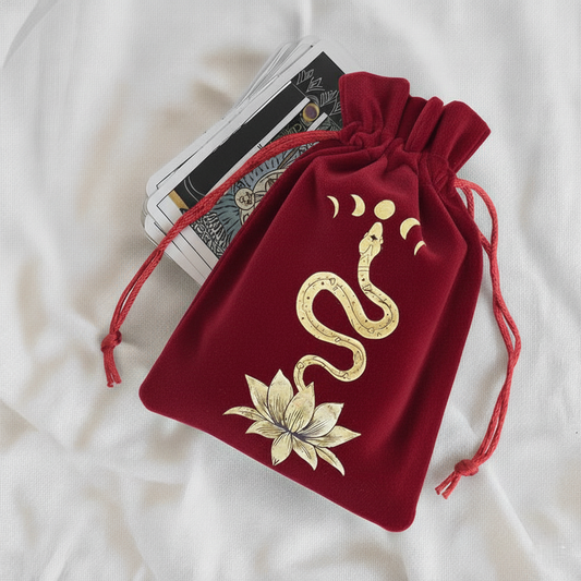 Woreczek na Tarot, Runy lub Ołtarzyk Wąż i Lotus