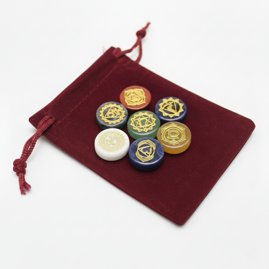 Zestaw Kamieni Czakr - Kompletna Kolekcja 7 Elementów